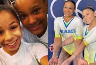 Amigas desde a infância, Rebeca Andrade e Flávia Saraiva fizeram tatuagem juntas