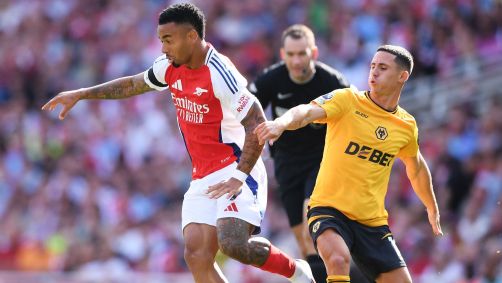 Gabriel Jesus em ação pelo Arsenal