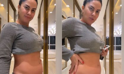 Graciele está grávida do primeiro filho com Zezé Di Camargo