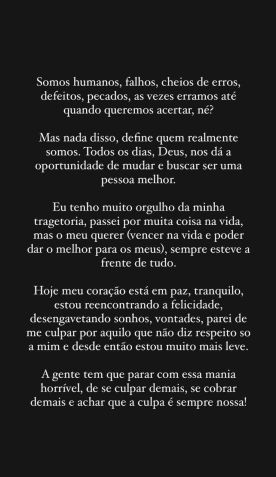 Gracyanne Barbosa reflete sobre atual momento / Instagram/Gracyanne Barbosa