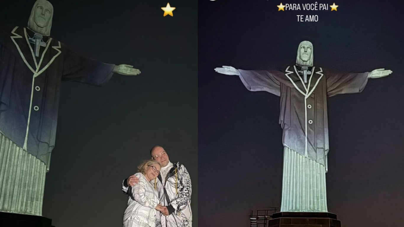 Cintia e Tiago Abravanel em homenagem realizada ao apresentador Silvio Santos no Rio de Janeiro / Foto: Instagram/Cintia Abravanel