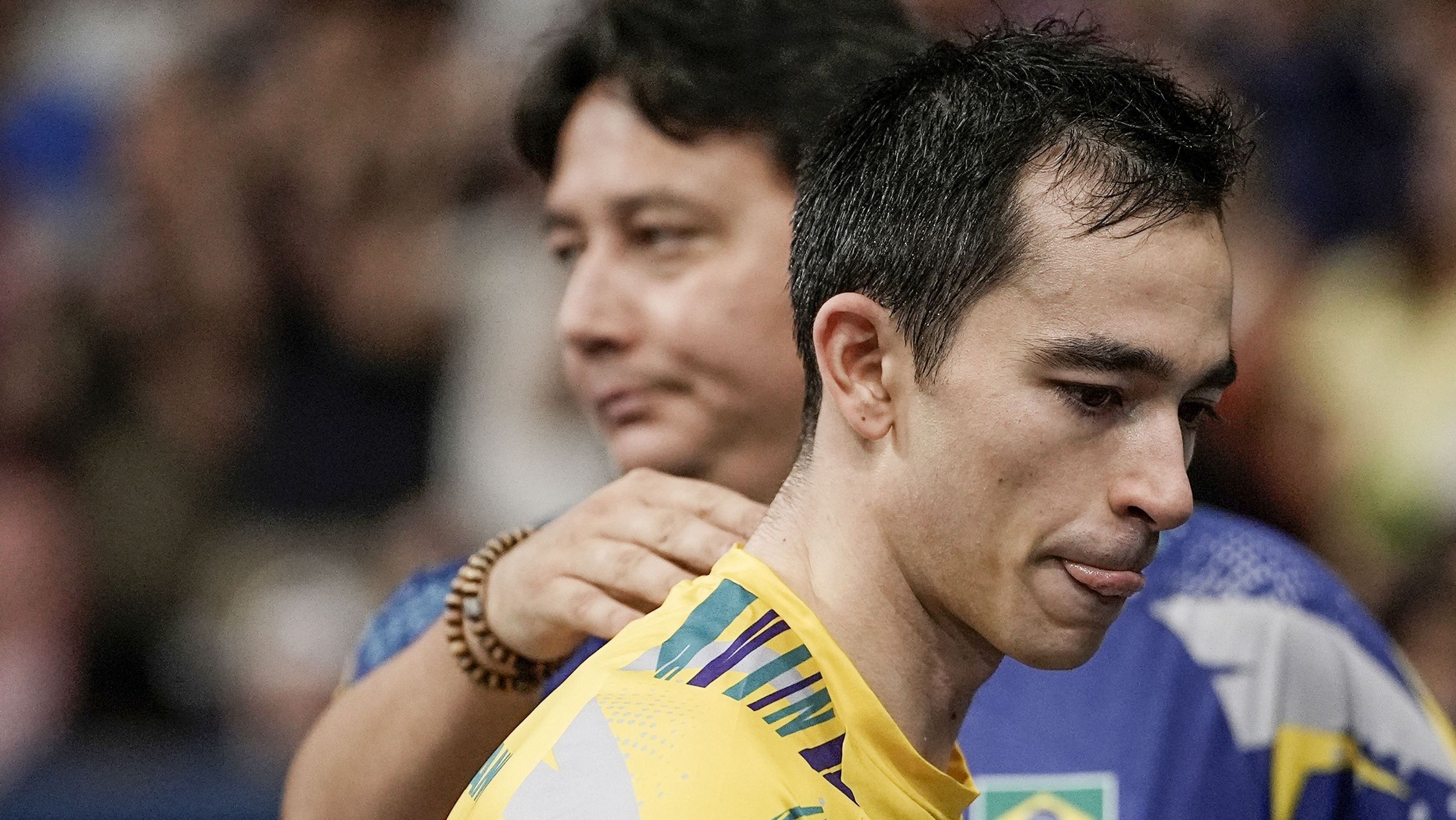 Hugo Calderano perde para francês Felix Le Brun e fica sem medalha
