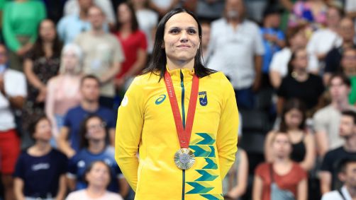 Carol Santiago conquistou outro ouro na natação nos 50m livre S13