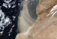 Satélite da Nasa mostra poeira do Saara "fugindo” para o Atlântico