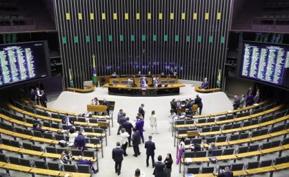 Sessão plenária da Câmara