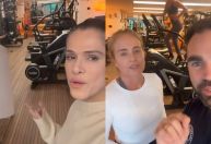 Ingrid Guimarães treina em nova academia da mansão de Luciano Huck e Angélica