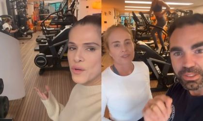 Ingrid Guimarães agradeceu após se deparar com novas instalações da academia