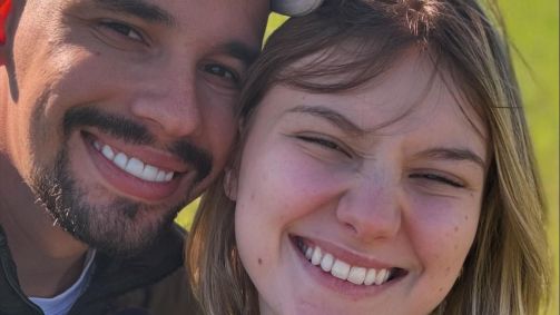 Isabel Veloso e marido