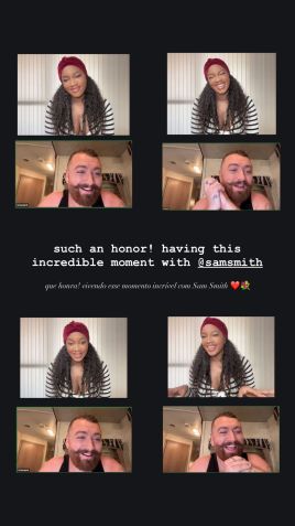 Iza comemora parceria com Sam Smith / Foto: Instagram/Iza