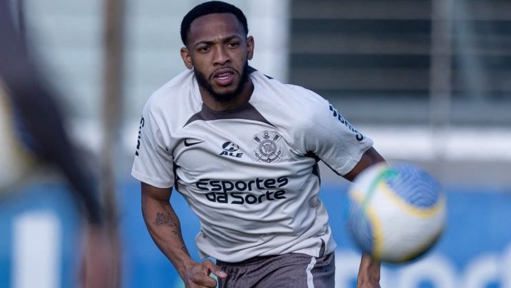 José Martínez em treino do Corinthians