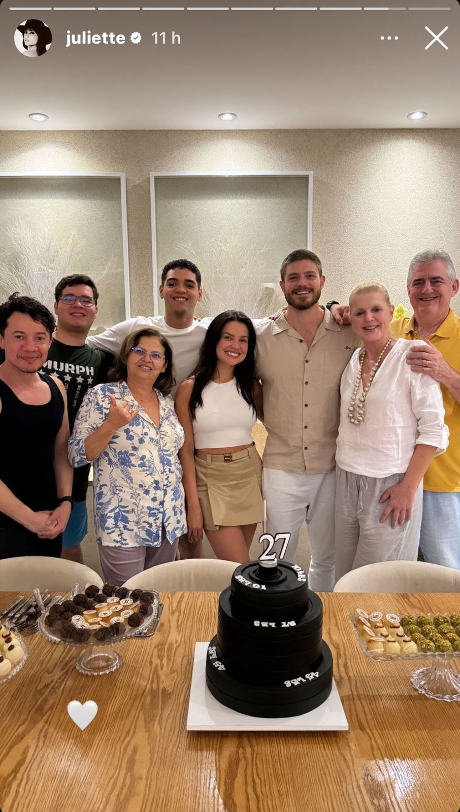 Ex-BBB e crossfiteiro comemoram aniversário dele juntos / Instagram/Juliette