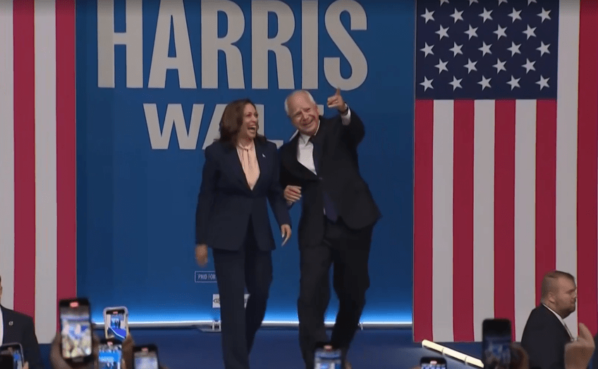 Kamala Harris e Tim Walz fazem primeiro comício nos EUA / U.S. NETWORK POOL