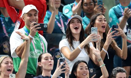 Kendall Jenner e Bill Gates prestigiam final da ginástica em Paris; veja fotos