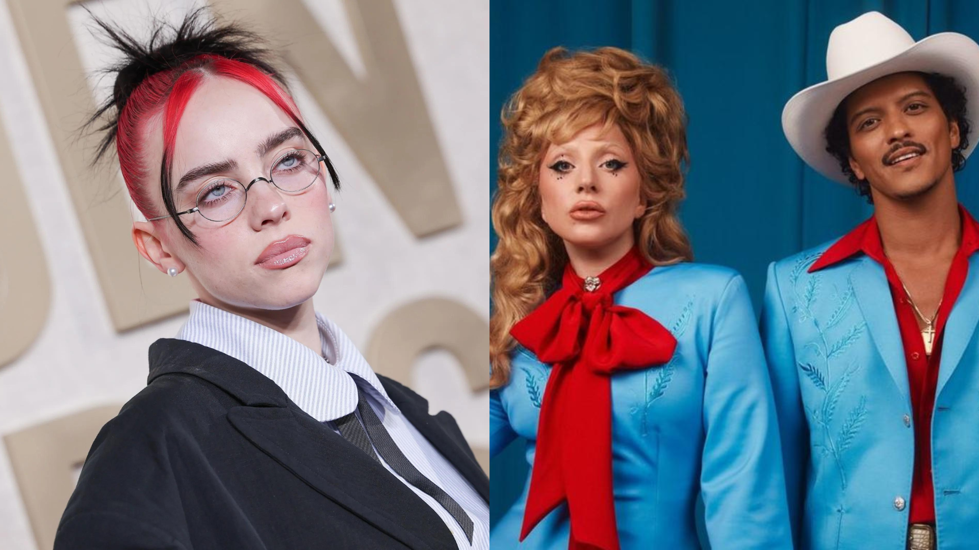 "Birds Of A Feather", de Billie Eilish, e "Die With A Smile", de Lady Gaga e Bruno Mars são as duas músicas mais ouvidas do mundo no Spotify