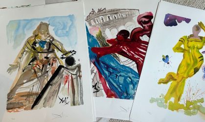 Gravuras assinadas por Dalí são encontradas em garagem após 50 anos