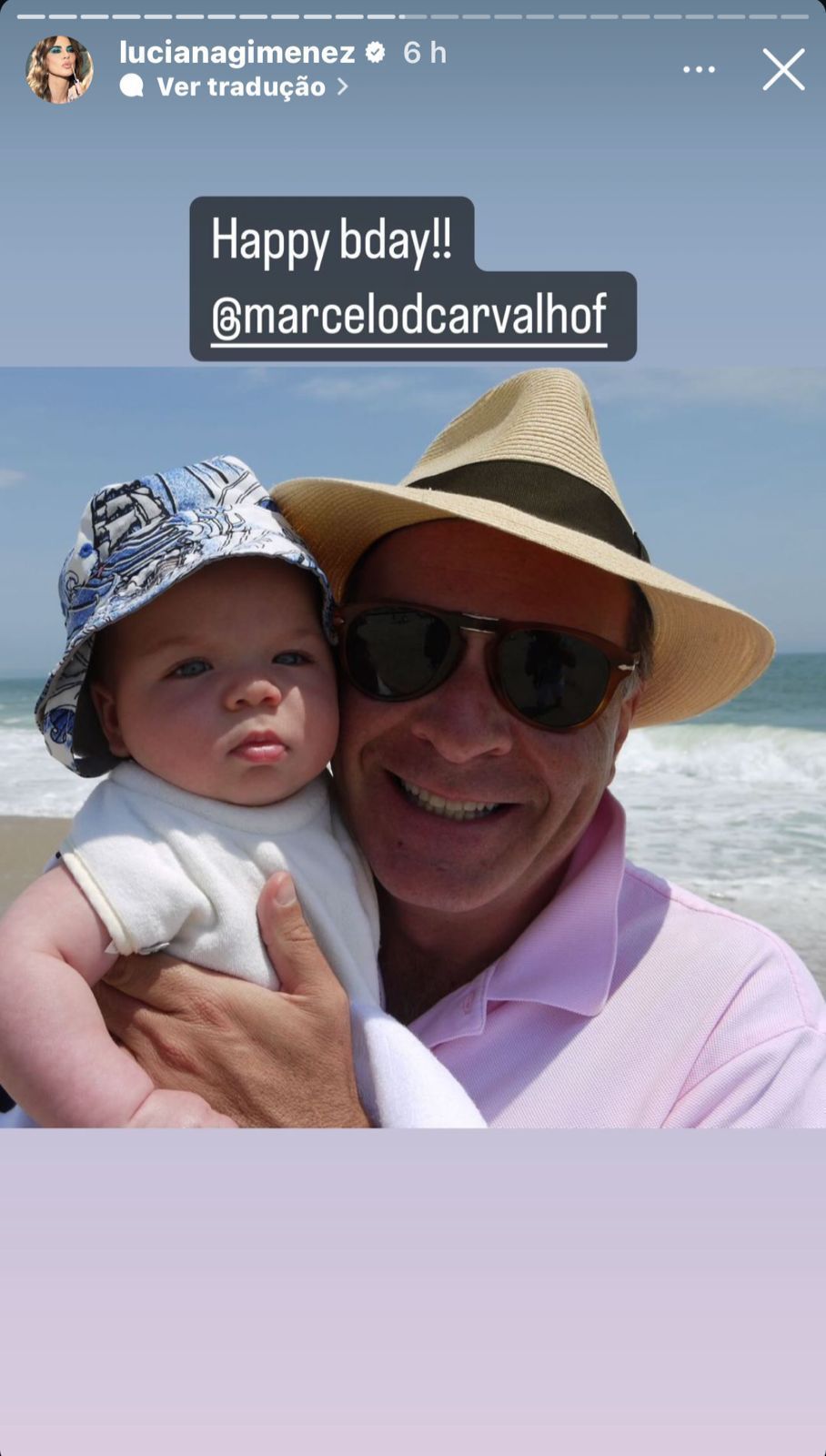 Luciana Gimenez caracterizou Marcelo como "o melhor pai do mundo" / Instagram/Luciana Gimenez