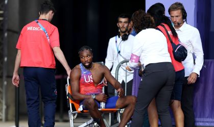 Noah Lyles disputou a prova dos 200m mesmo com Covid-19