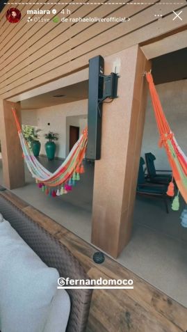 Cantora mostrou área de lazer da mansão / Instagram/Maiara