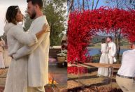 Maíra Cardi e Thiago Nigro renovam os votos um ano após casamento