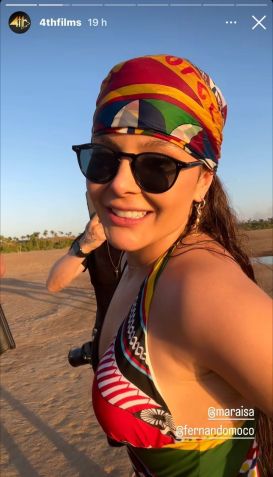 Maraisa apareceu empolgada com ensaio antes do casamento / Instagram/Quarto Films