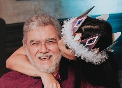 Mari Palma e seu pai