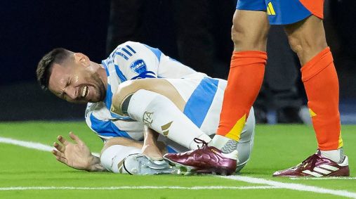 Lionel Messi lesionou o tornozelo na final da Copa América contra a Colômbia