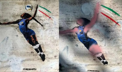 Mural de Egonu, estrela negra da Itália, é vandalizado com pichações racistas