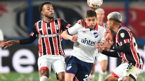 Lance de Nacional 0 x0 São Paulo pelas oitavas de final da Libertadores