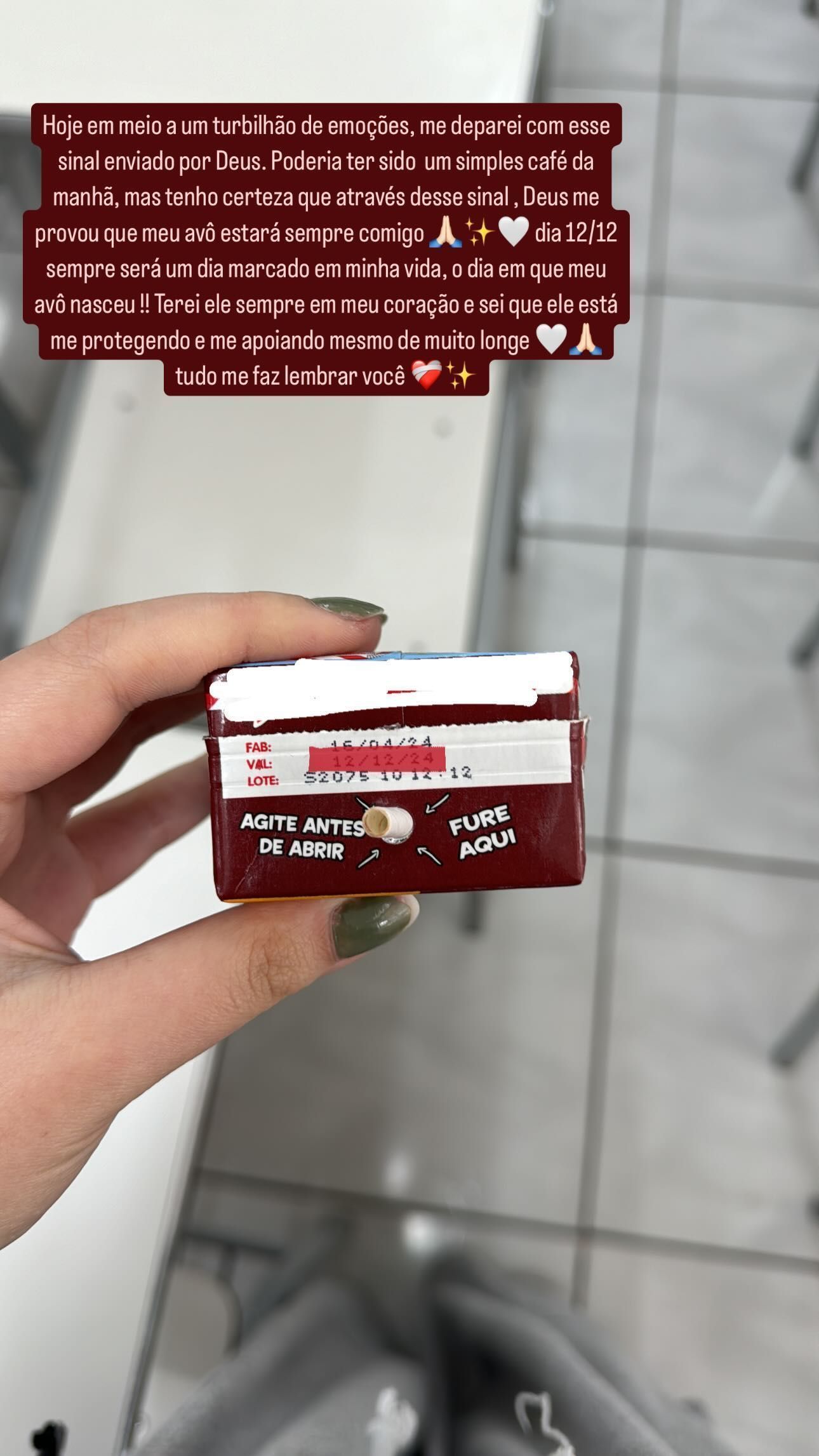 Amanda Abravanel compartilha "sinal" que diz ter recebido de seu avô. • Instagram/Amanda Abravanel