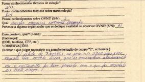 Registro de avistamento de OVNI feito por piloto da Latam em julho de 2023