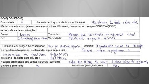 Registro feito em Porto Alegre no dia 6 de fevereiro de 2023