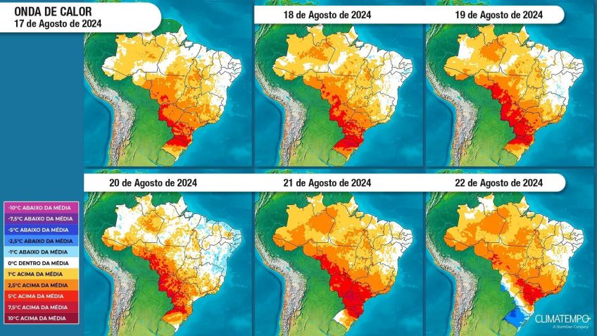 Calor perderá força para nova onda de frio / Climatempo