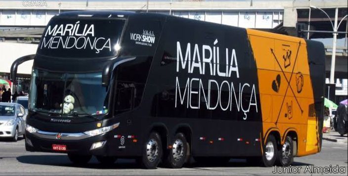 Ônibus de Marília Mendonça é leiloada para dupla sertaneja / Divulgação