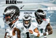 Eagles "abandonam" verde e adotam uniforme alvinegro para jogo da NFL no Brasil