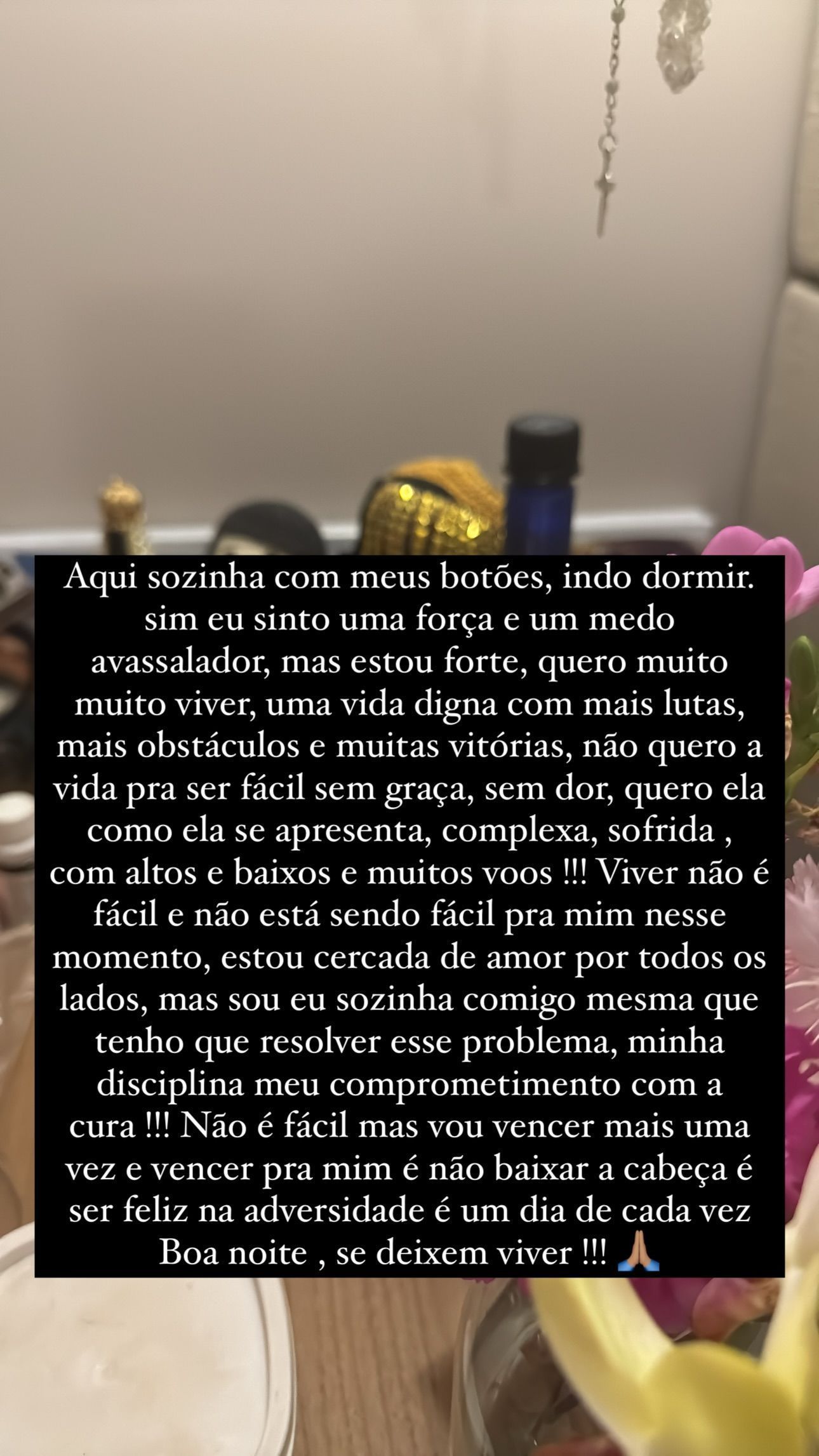 Preta Gil faz reflexão sobre nova fase de tratamento contra o câncer • Instagram/Preta Gil