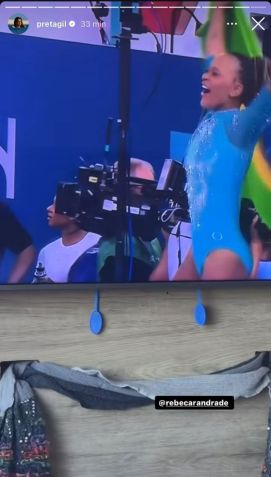 Preta Gil celebra ouro de Rebeca Andrade / Instagram/Preta Gil