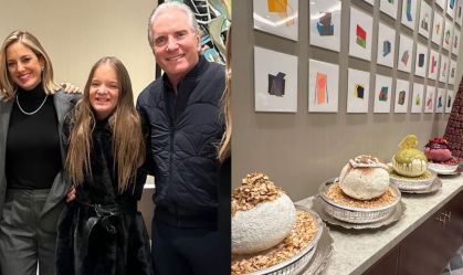 Pais de Rafaella Justus, que foram casados de 2006 a 2013, compareceram juntos à degustação da festa da adolescente