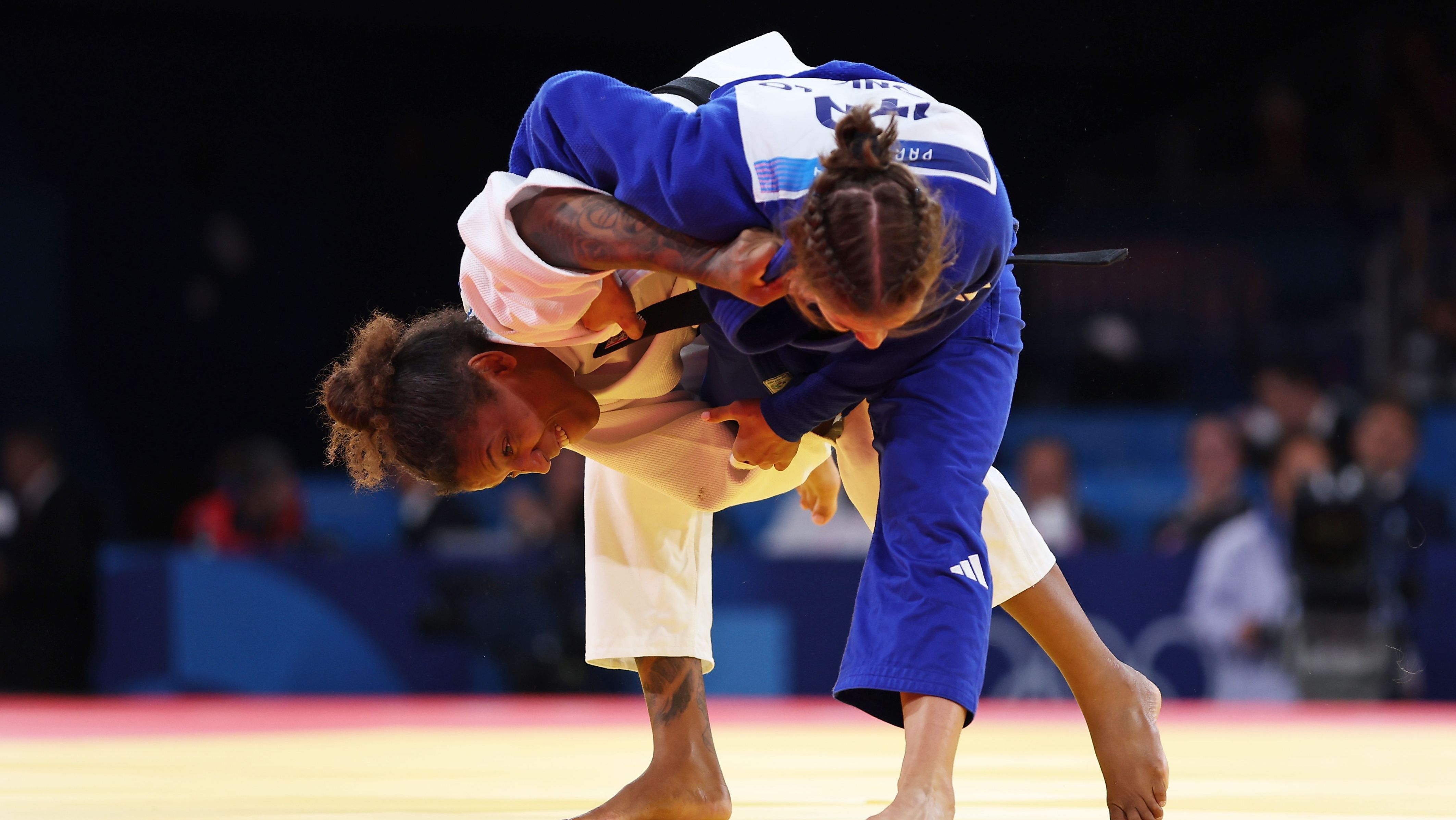 Rafaela Silva garantiu bronze para o Brasil nas equipes do judô / Sarah Stier/Getty Images