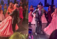 Rafa Justus dança com pai e padrasto em festa de 15 anos
