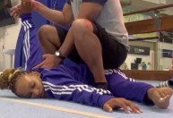 Rebeca Andrade mostra alongamento impressionante, e torcedores reagem