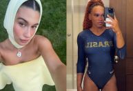 Filha de brasileira, Hailey Bieber celebra ouro de Rebeca Andrade; veja