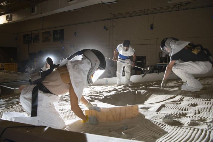 Laboratório de Operações Lunares Simuladas do Centro de Pesquisa Glenn da Nasa testou sistemas e componentes de veículos planetários como o Viper Rover / Foto: GRC/NASA