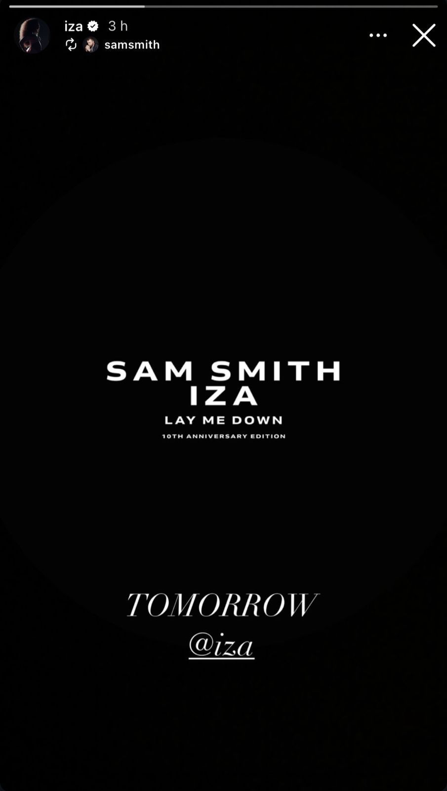 Iza estará em relançamento de Sam Smith / Foto: Instagram/Iza