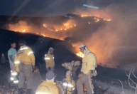 Incêndio consome vegetação na Serra do Cipó, em Minas Gerais