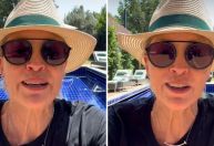 Sharon Stone explica motivo de aparecer com o olho roxo em recente foto