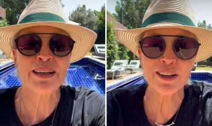 Sharon Stone explica motivo de aparecer com o olho roxo em foto