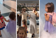 Virginia faz compras com as filhas em shopping fechado; veja