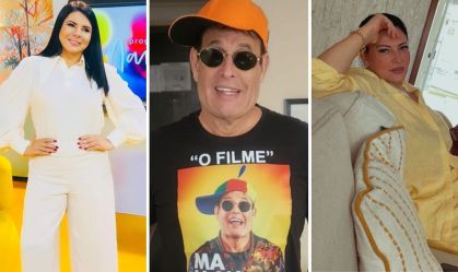 Mara Maravilha, Sérgio Mallandro e Sônia Lima integraram o elenco do Show de Calouros