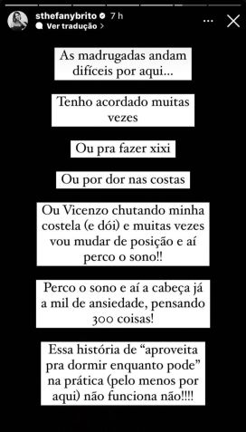 Sthefany Brito desabafou na madrugada desta sexta (9) / Foto: Instagram/Sthefany Brito