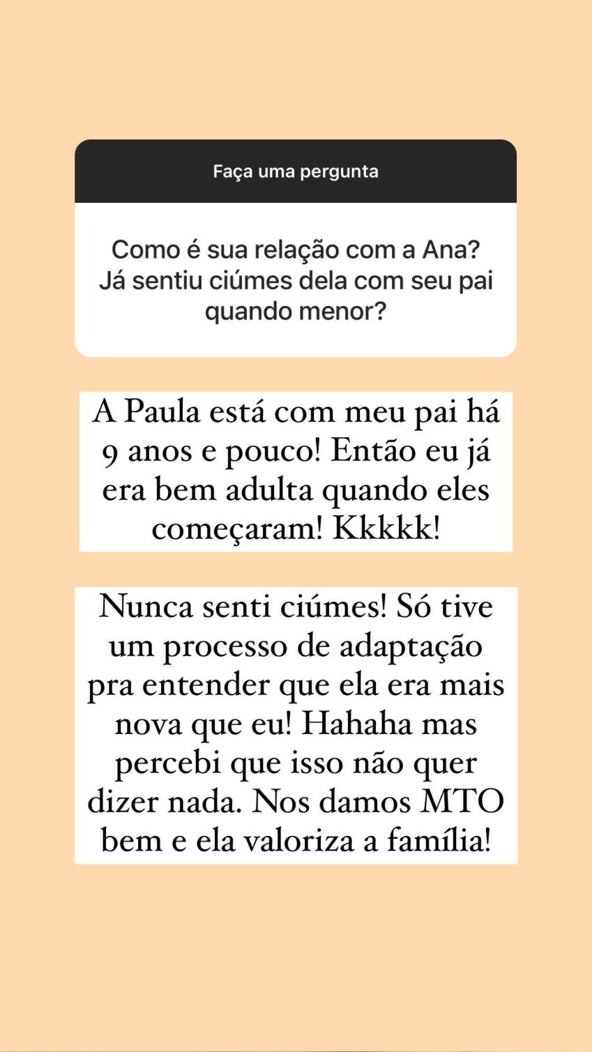 Stories de Fabiana Justus / Instagram/Fabiana Justus